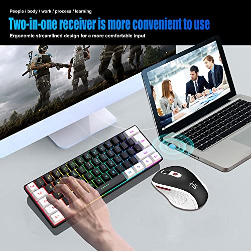 Wireless Gaming Keyboard and Mouse Combo 2.4G Ergonomic Design k7