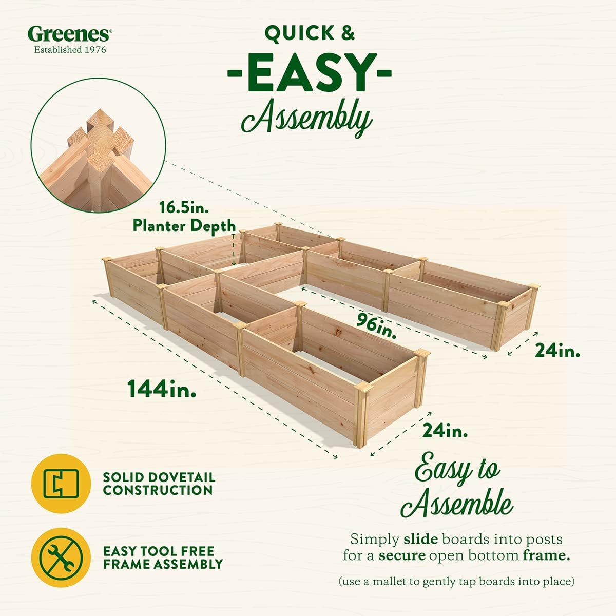 Cedar Raised Garden Bed 8x12 ft U-Shaped a7