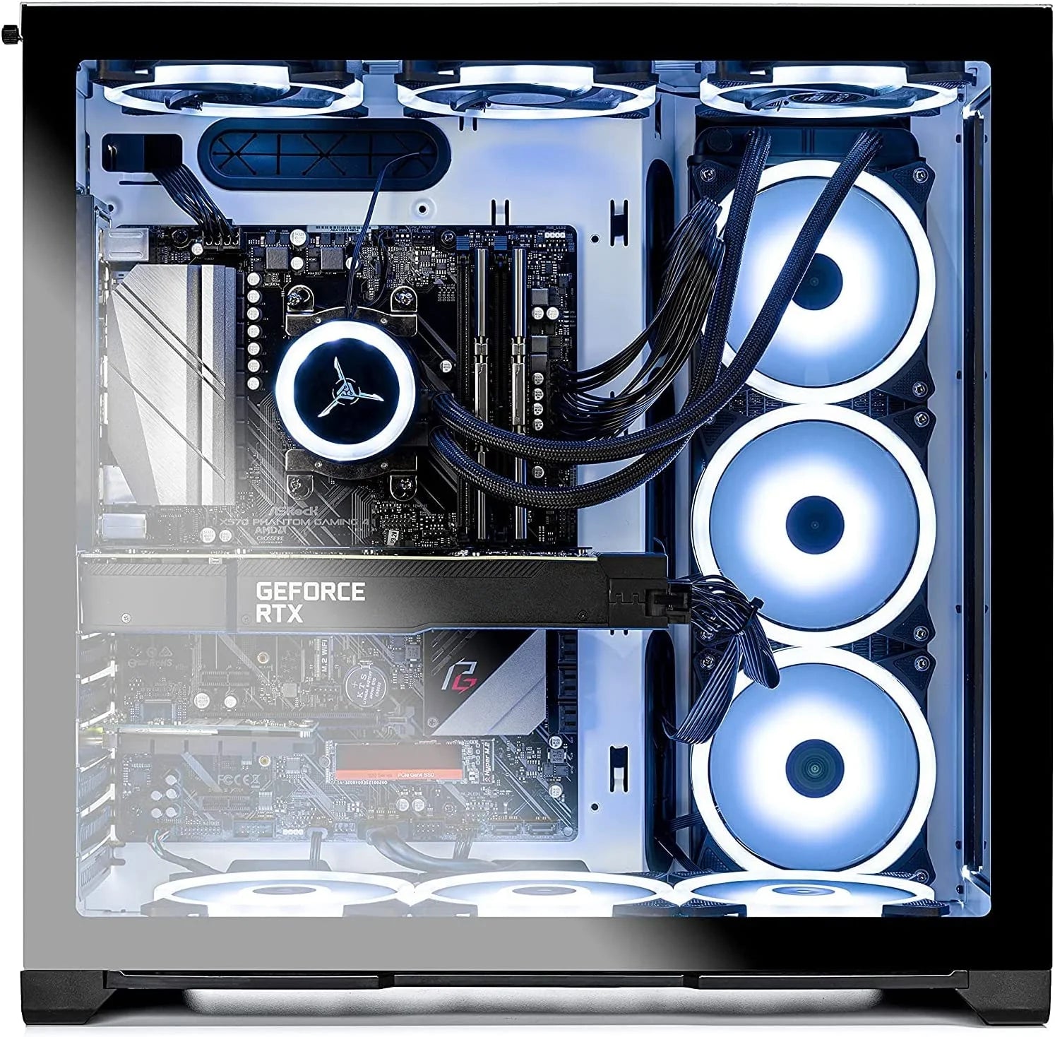 Gaming Desktop PC Ryzen 7 RTX 3080 Ti 1TB SSD 16GB RAM White k7