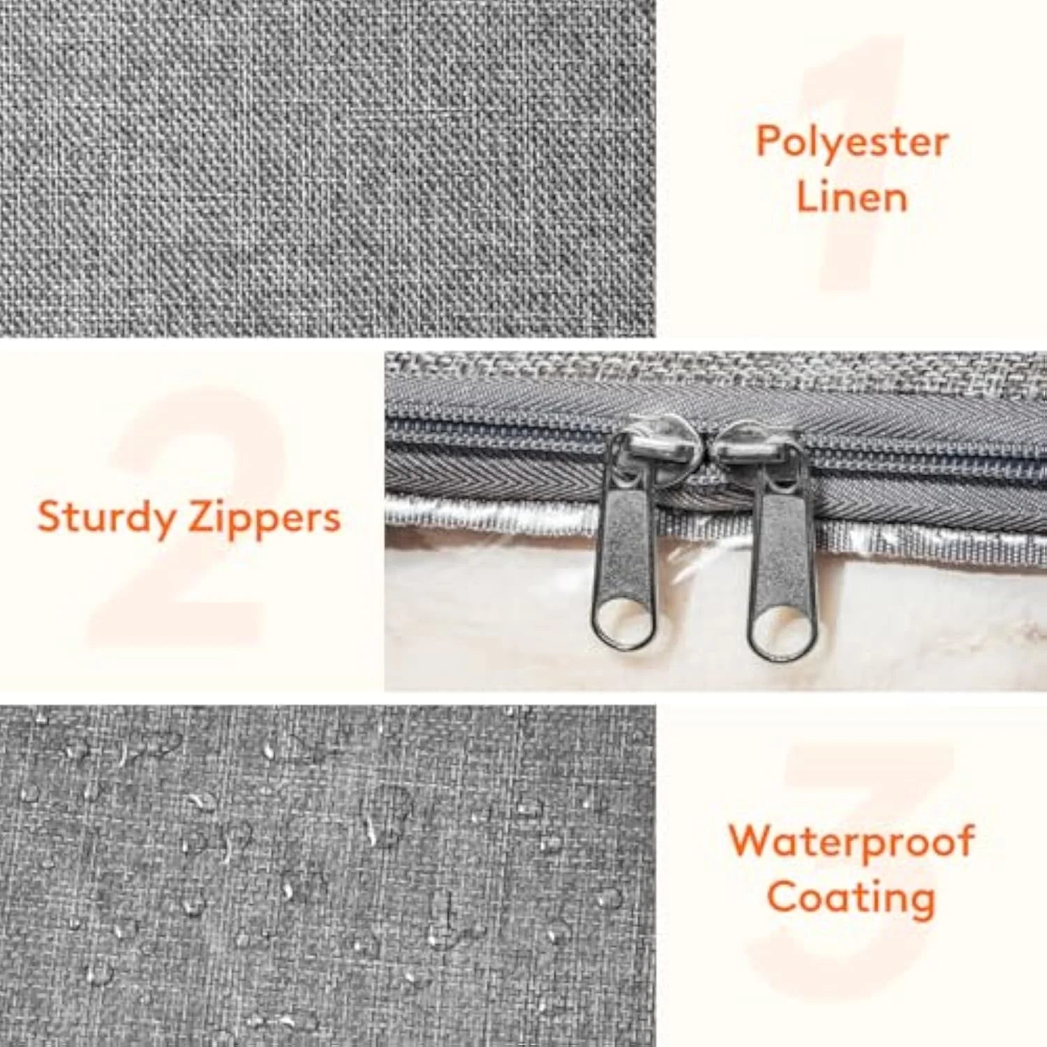 Comforter Storage Bag 2 Pack Foldable with Zippers and Handles a7k