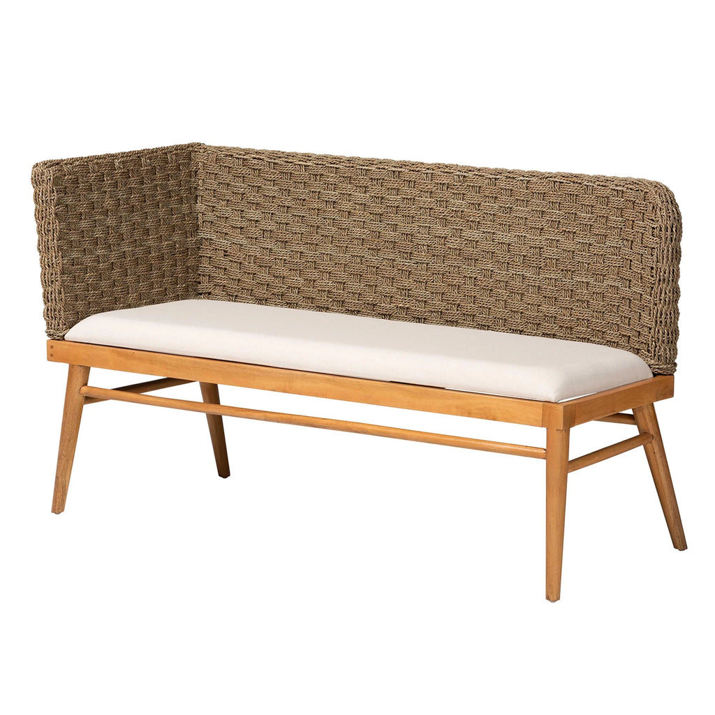 Boho Dining Banquette Set 2-Piece Brown k7