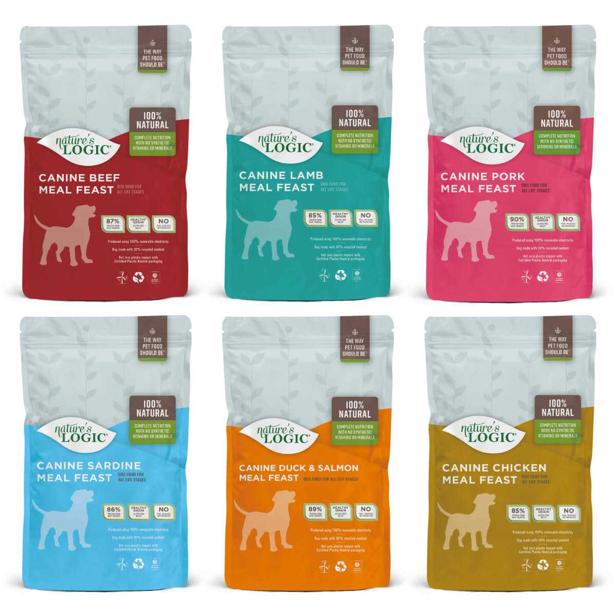 Dry Dog Food Pork Meal Feast k7