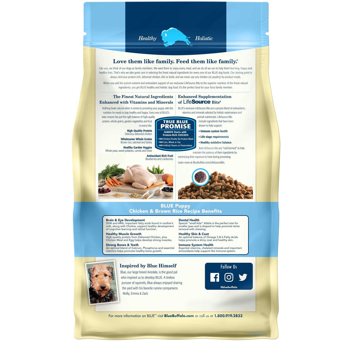 Puppy Dry Dog Food Chicken & Brown Rice k7