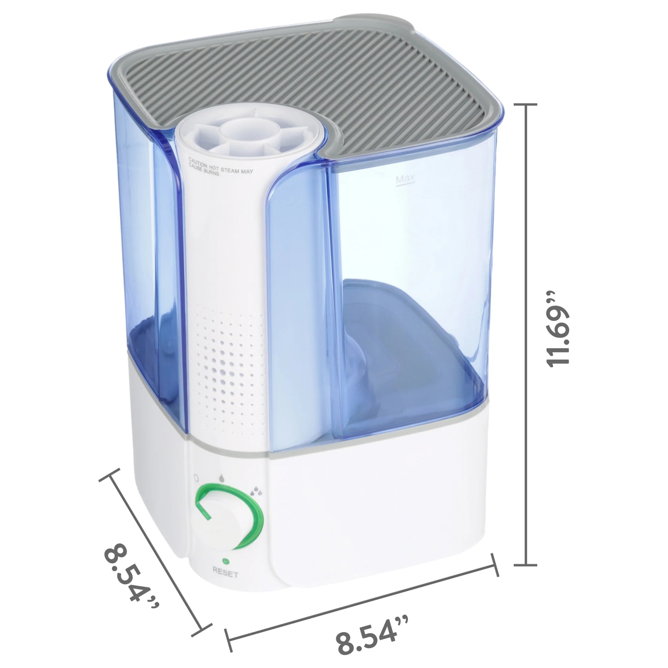 Warm Mist Humidifier Filter Free Top Fill 1.3 Gallon a7