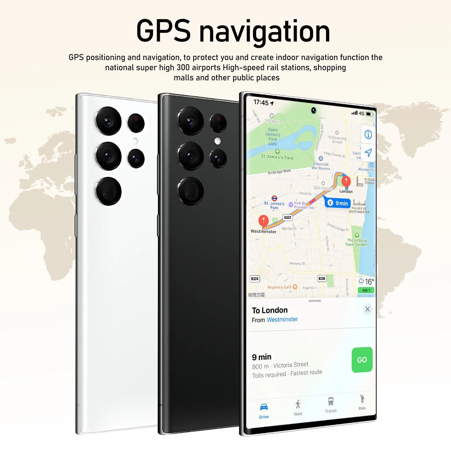 Smartphone 5G Unlocked Android 13 7.3 inch q7