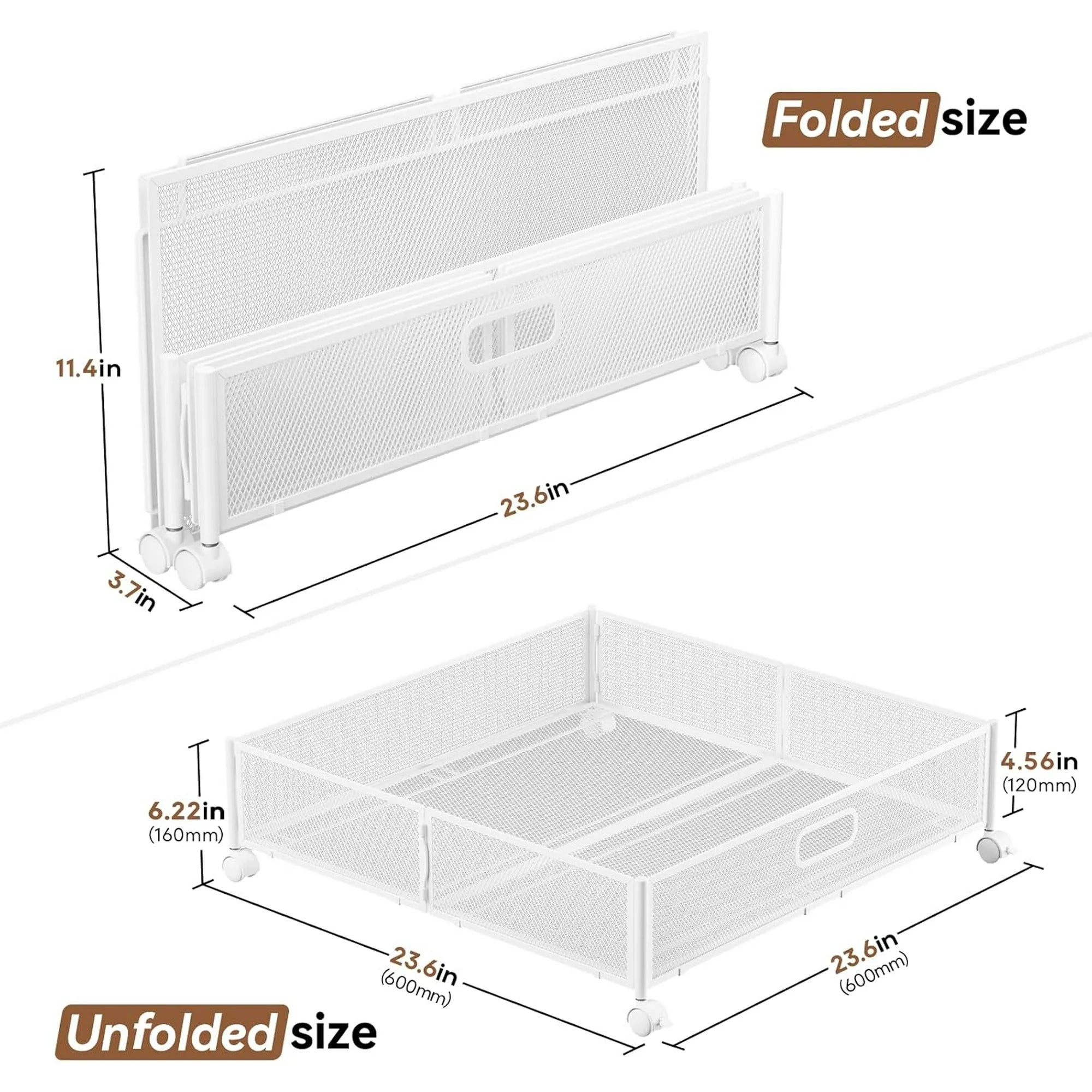 Under Bed Storage Containers with Wheels 2 Pack a7