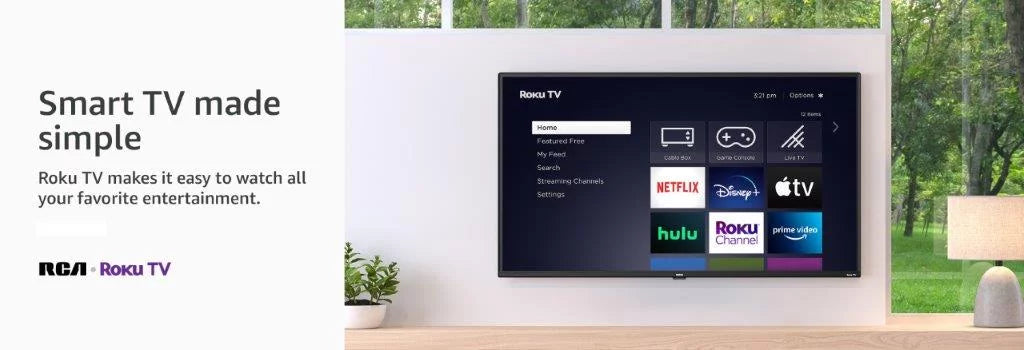 32" HD 720P Smart LED TV Black a7