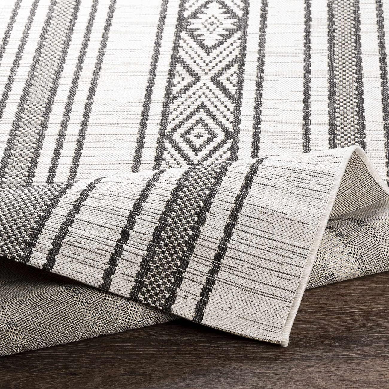 Outdoor Area Rug 5x7 Non Shedding Patio Carpet k7