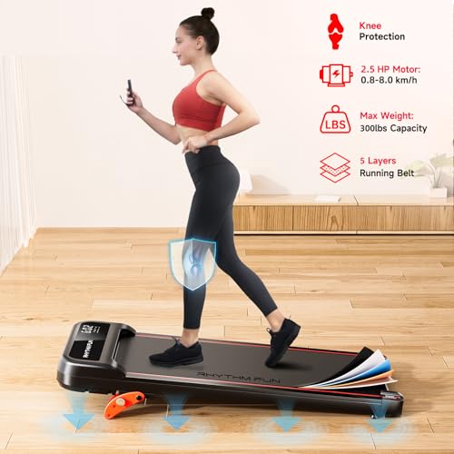 Walking Pad Treadmill with Incline Under Desk Portable 3k
