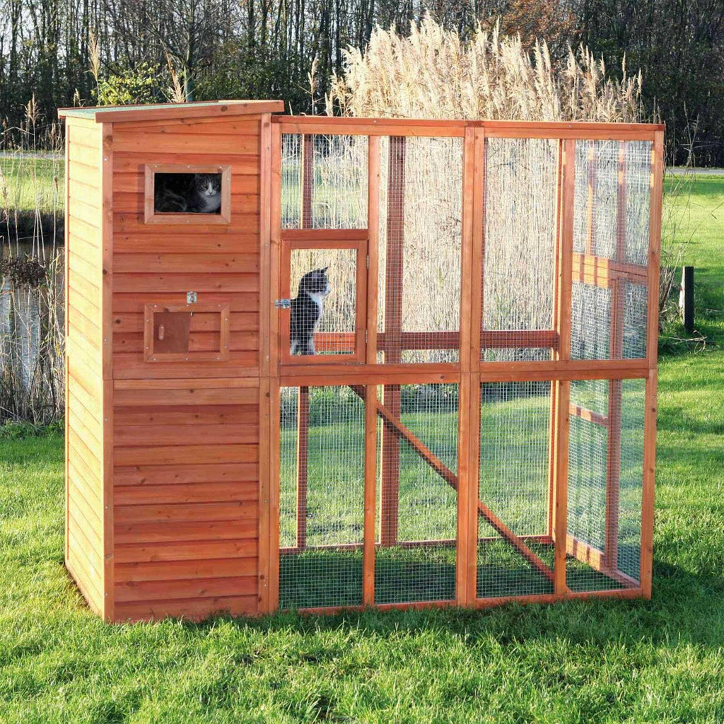 Trixie Wooden Outdoor Cat Run - Pet Supplies online store