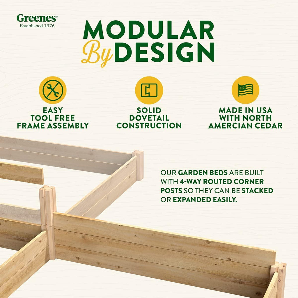Cedar Raised Garden Bed 8x12 ft U-Shaped a7
