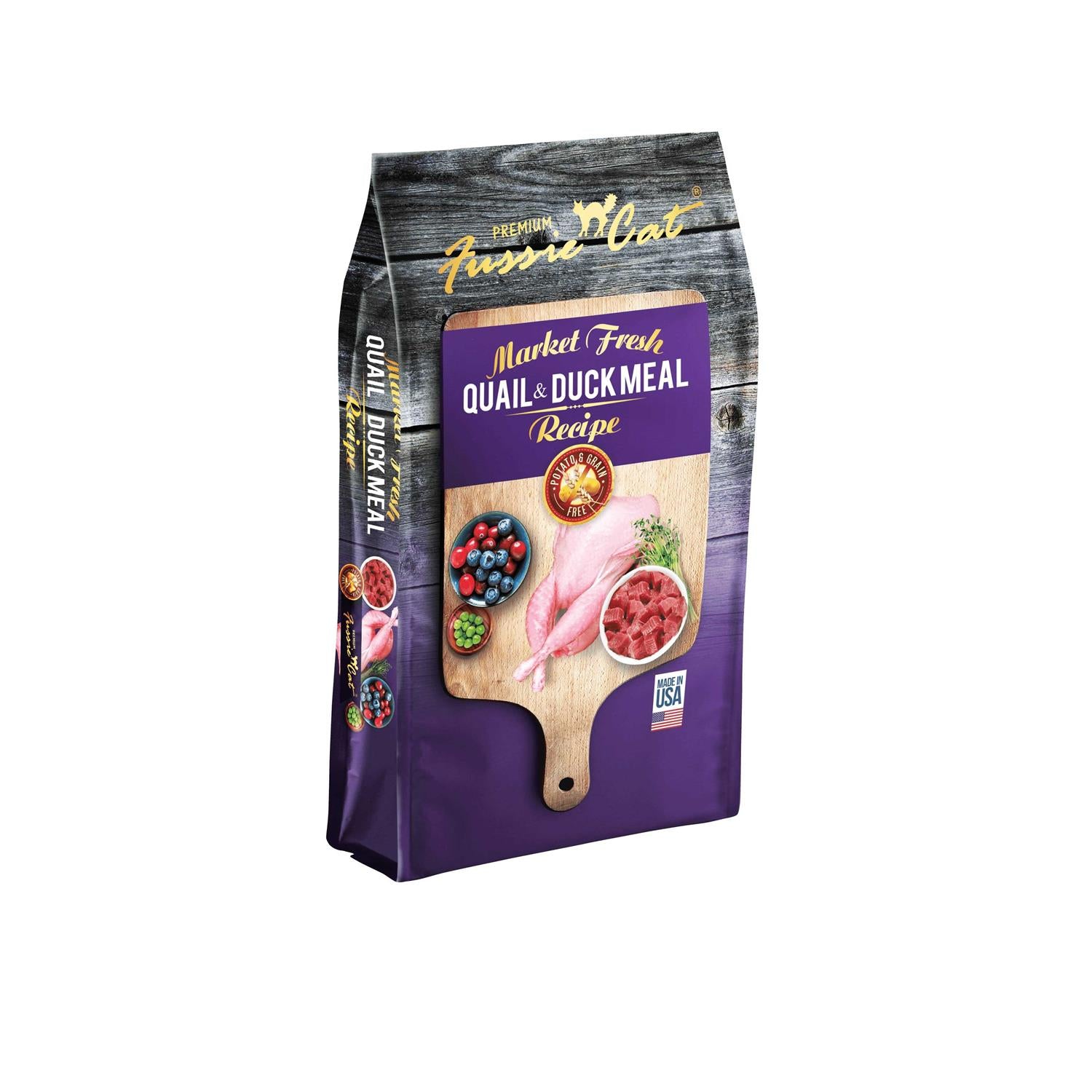 Fussie Cat Market Fresh Quail &amp; Duck Meal Dry Cat Food - Pet Supplies online store