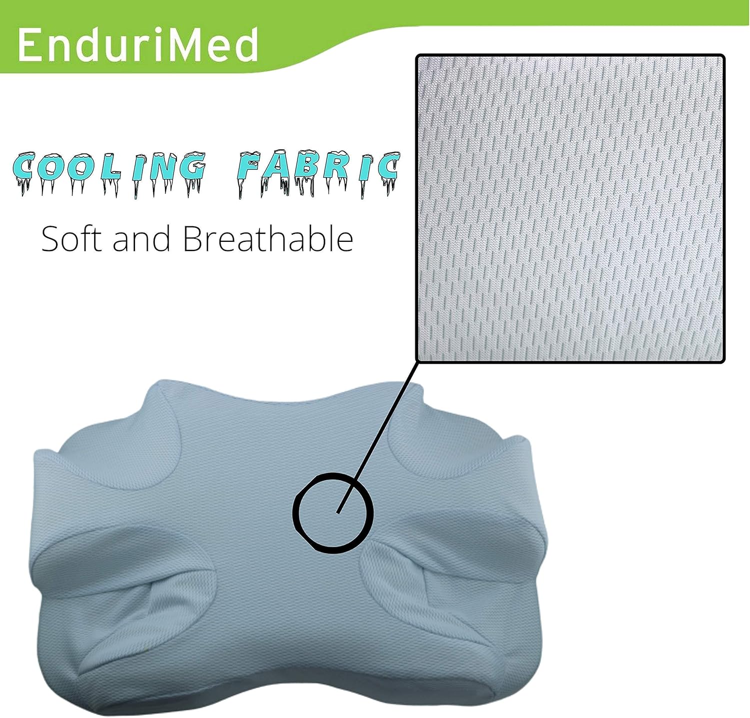 CPAP Pillow Bundle with Cooling Case for Side Sleepers k7m