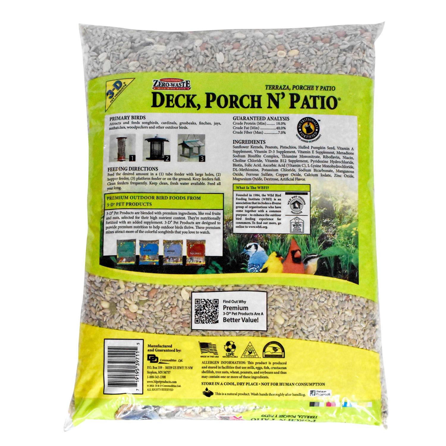Wild Bird Food for Deck Porch Patio k7m