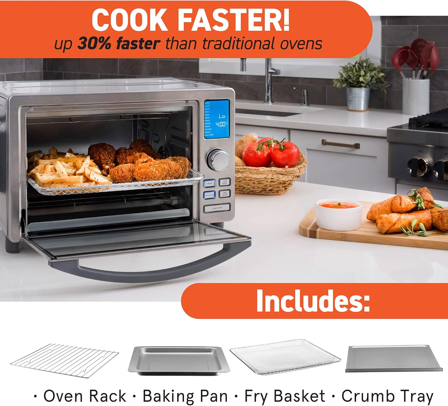 Digital Toaster Oven Air Fryer k7m
