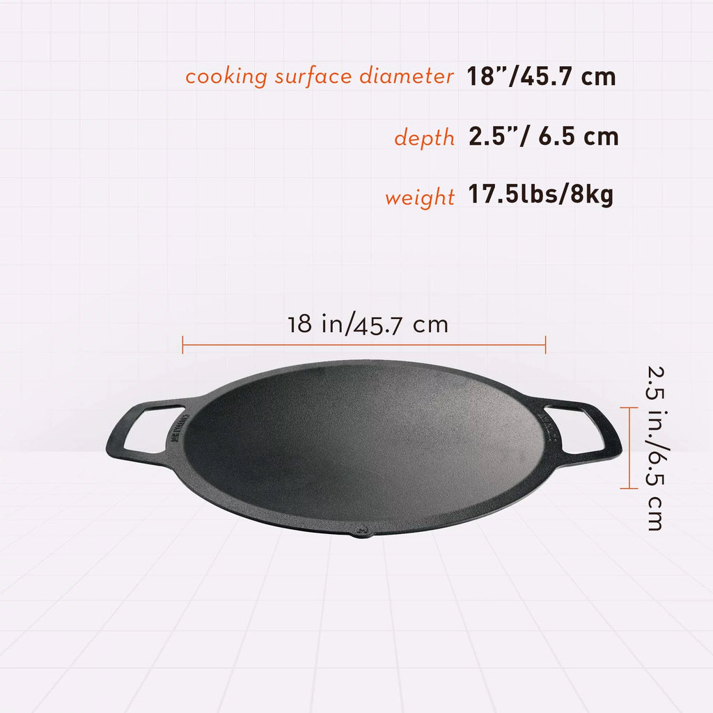 Large Cast Iron Wok Top for Fire Pit k7p