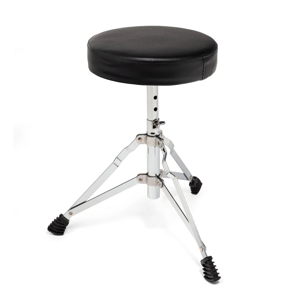 Junior Drum Set with Brass Cymbals and Adjustable Throne Blue k7