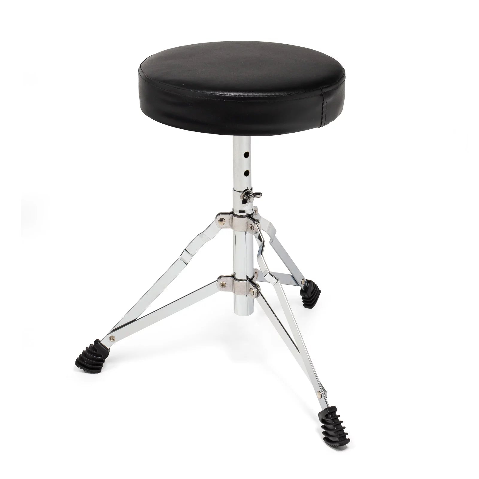 Junior Drum Set with Brass Cymbals and Adjustable Throne Blue k7