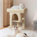 Yaheetech 2-Level 23.5-in Plush Cat Tree &amp; Condo - Pet Supplies online store