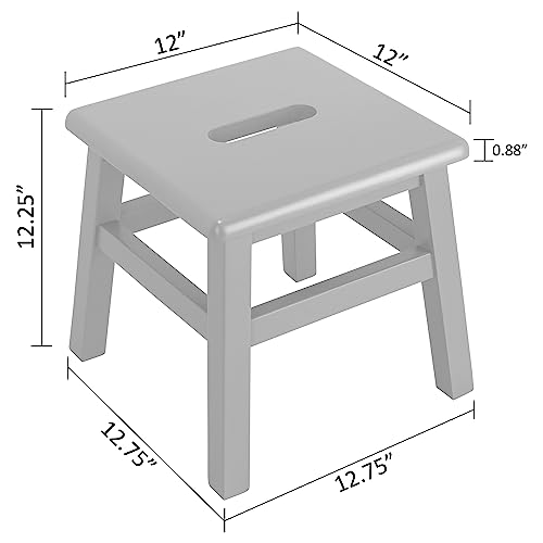 Solid Hardwood Step Stool for Adults and Kids, 12.25 Inches a7