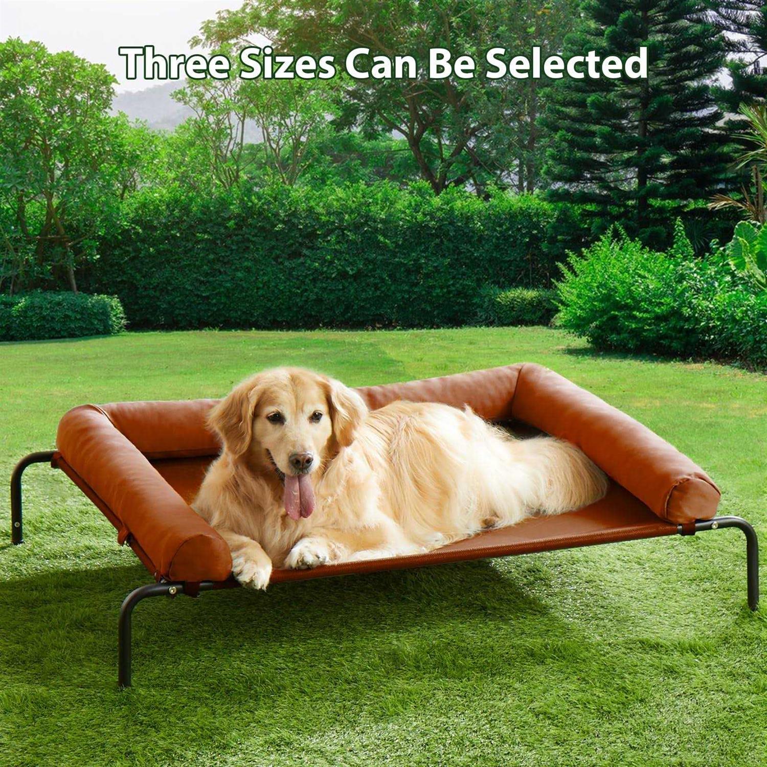 Elevated Cooling Dog Bed for Large Dogs Outdoor Portable Pet Cot k7m