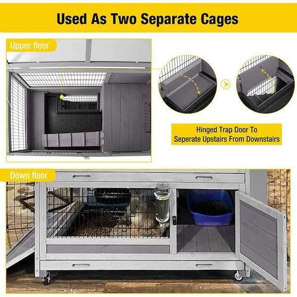 Rabbit Hutch Outdoor Bunny Cage k7m