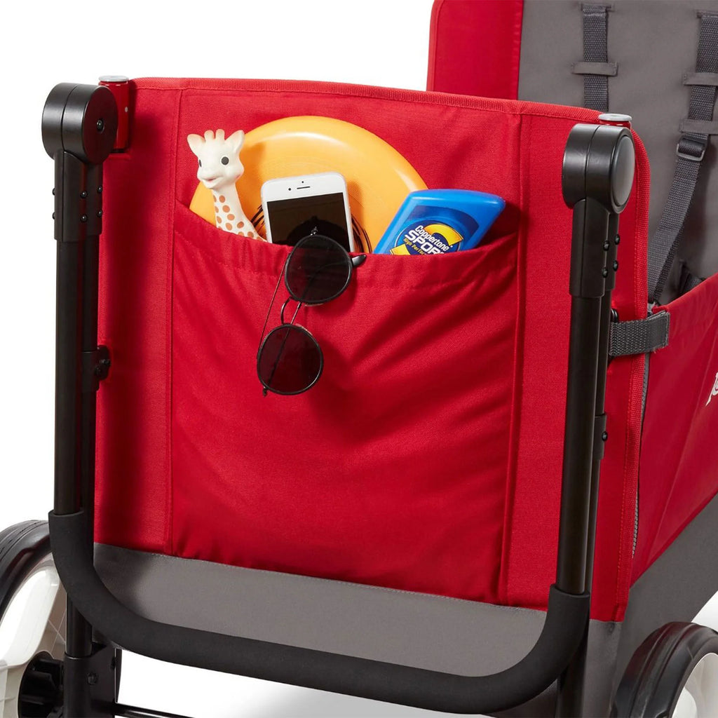 Stroll N Wagon with Pull & Push Handle, Red/Black k7m