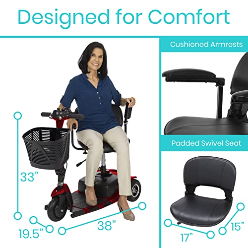 3 Wheel Mobility Scooter Electric Folding for Adults Travel q7