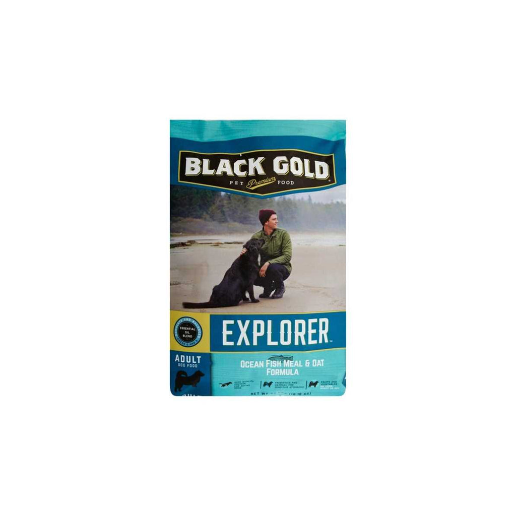 Black Gold Explorer Sensitive Skin &amp; Coat Ocean Fish Meal &amp; Oat Recipe Dry Dog Food - Pet Supplies online store