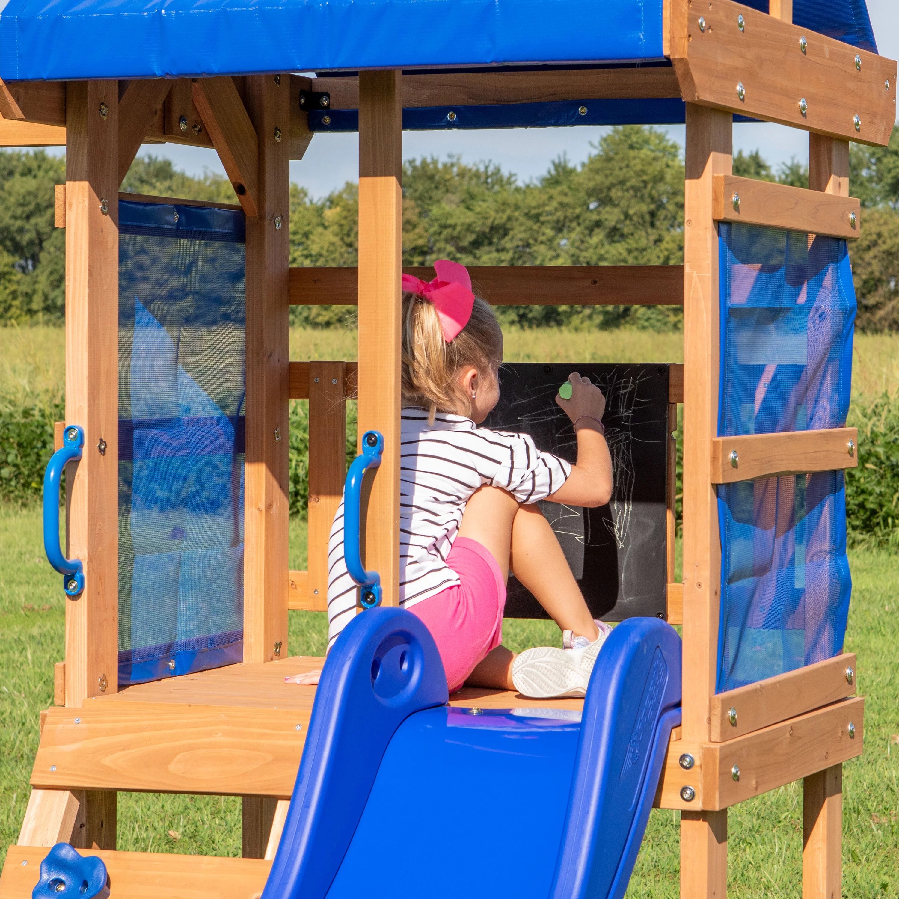 Wooden Cedar Swing Set a7