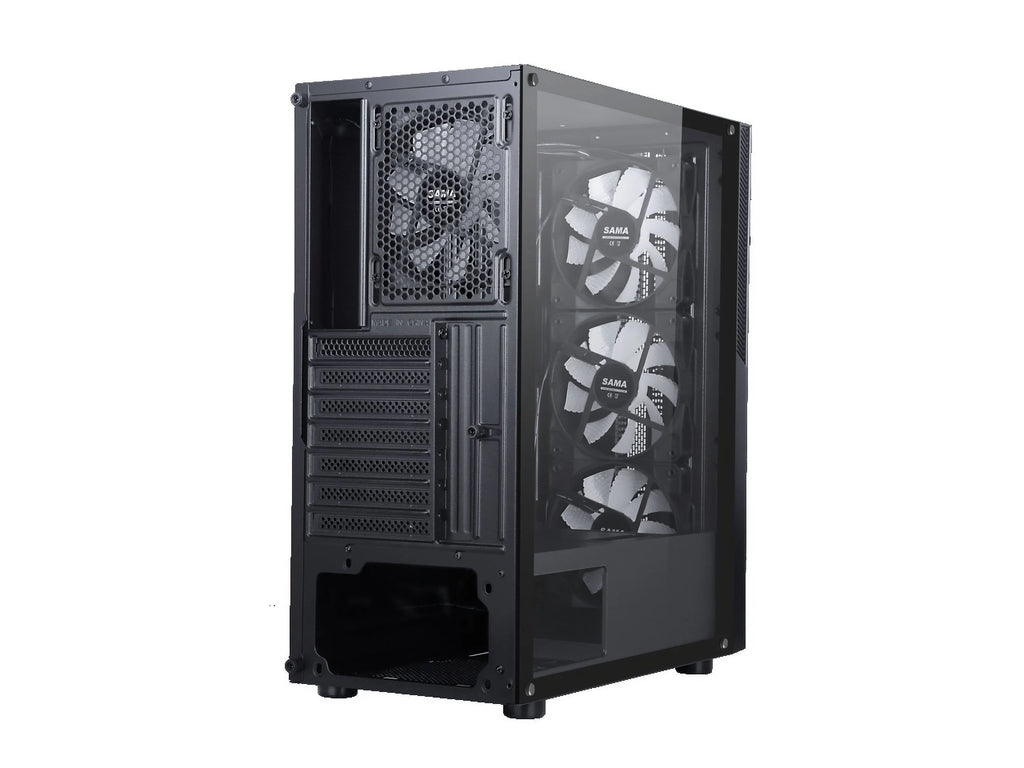 Black USB3.0 ATX Mid Tower Gaming Computer Case w4a