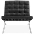 Pavilion Lounge Chair in Black Leather by Modholic