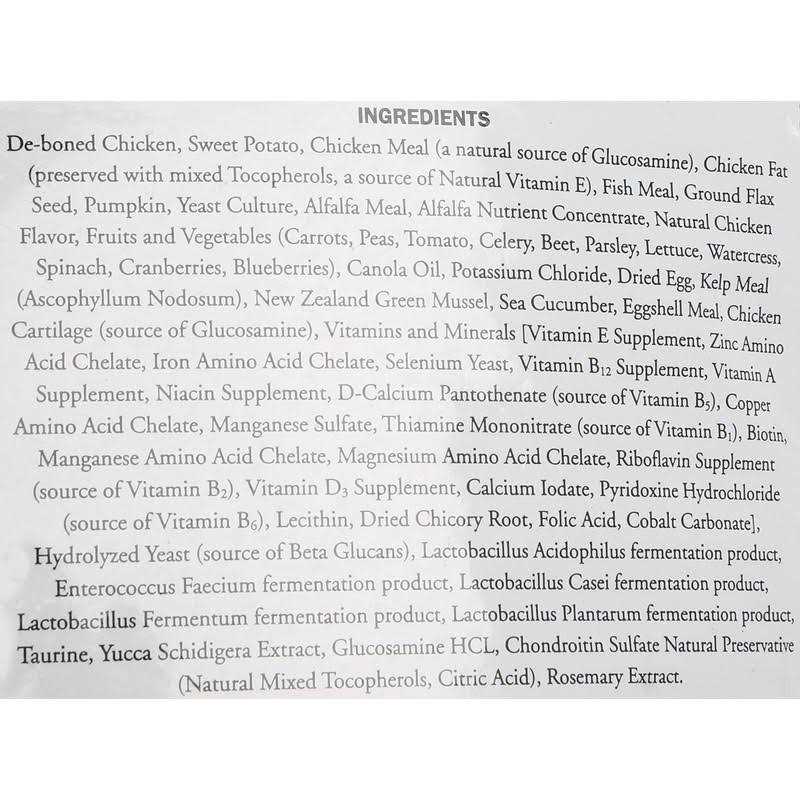 Chicken Sweet Potato Pumpkin Grain Free Dry Dog Food k7m
