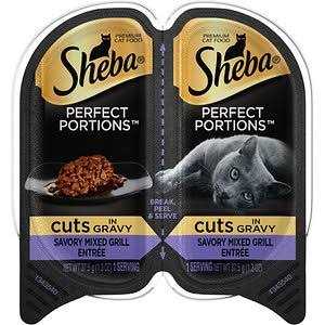 Wet Cat Food Cuts in Gravy Mixed Grill Entree k7