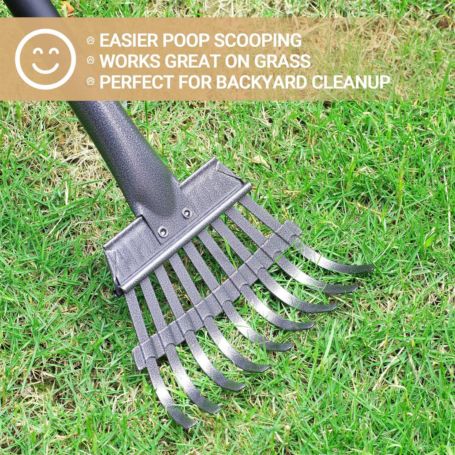 Dog Poop Tray and Rake Set k7m