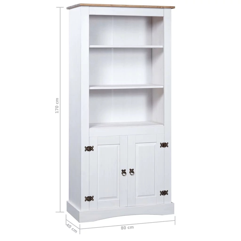 Cupboard Mexican Pine Corona White 31.5x15.7x66.9 a7