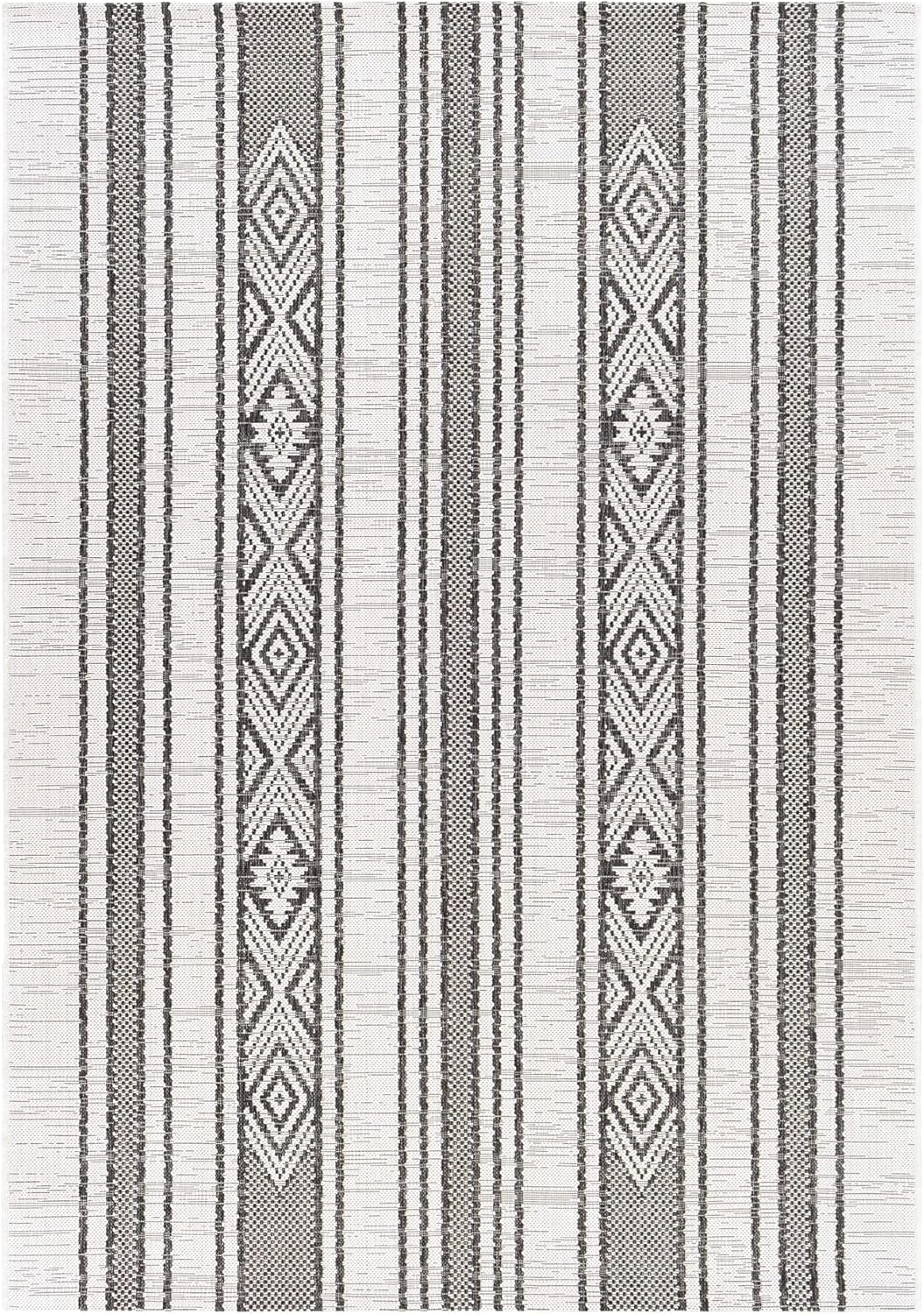 Outdoor Area Rug 5x7 Non Shedding Patio Carpet k7