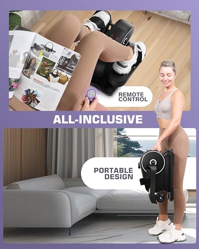 Elliptical leg exerciser for seated seniors with resistance and speed modes a7