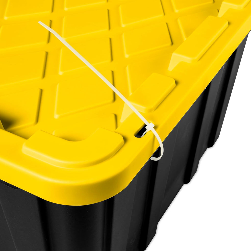 38 Gal Stackable Storage Bin with Snap-Fit Lid 4-Pack k7m