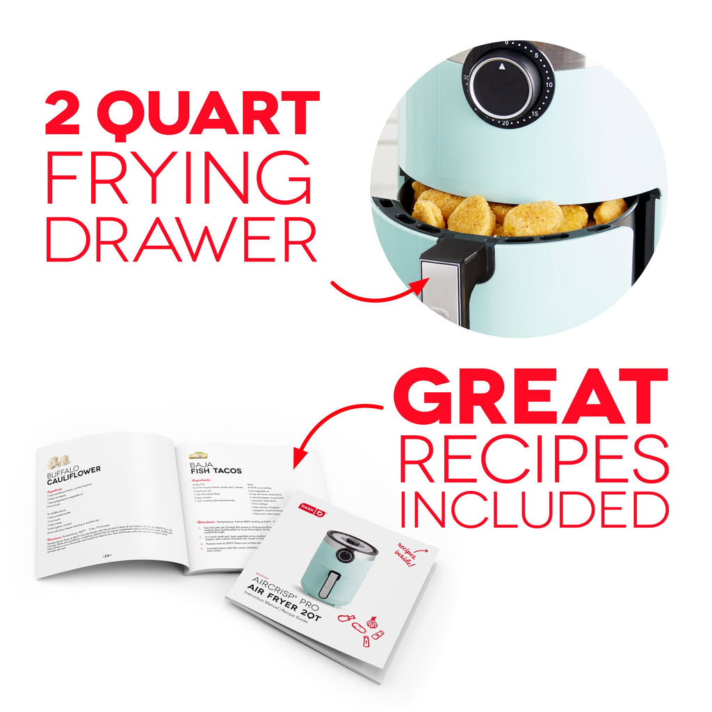 Aircrisp Pro Compact Air Fryer 2Qt. U1　1z 9l