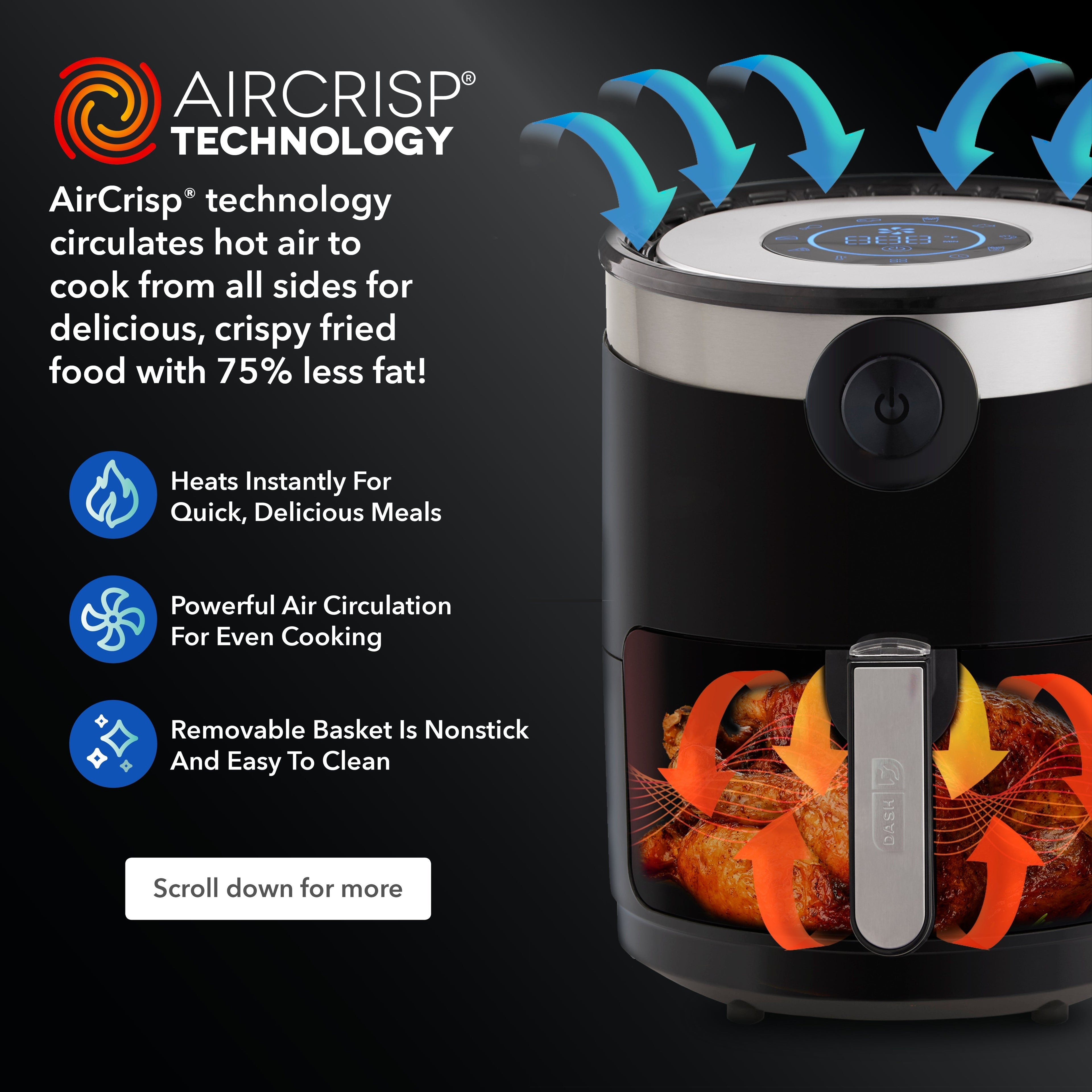 Aircrisp Pro Digital Air Fryer 3Qt. Y6　z2 jk