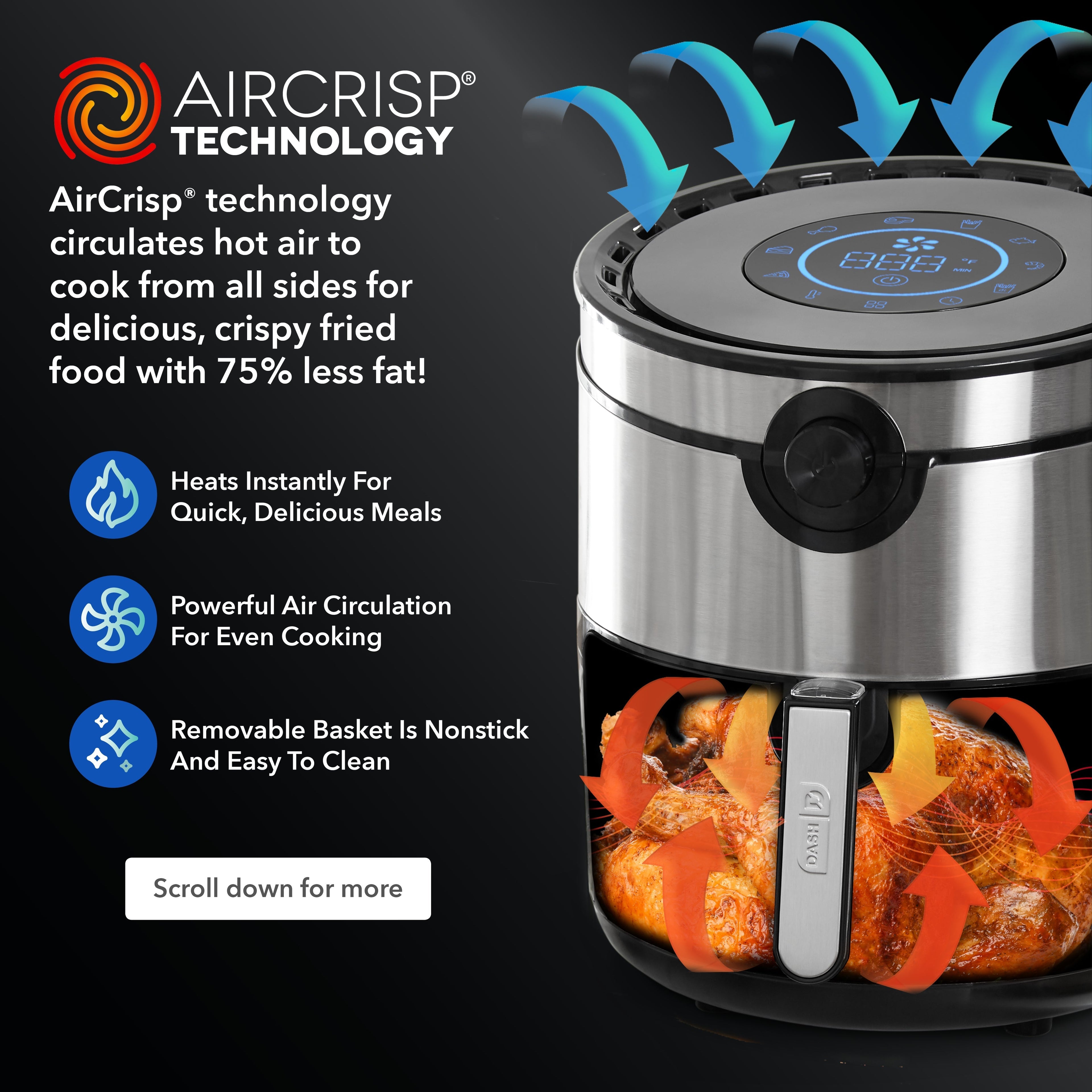Aircrisp Pro Digital Air Fryer 6Qt. B8　xr kD