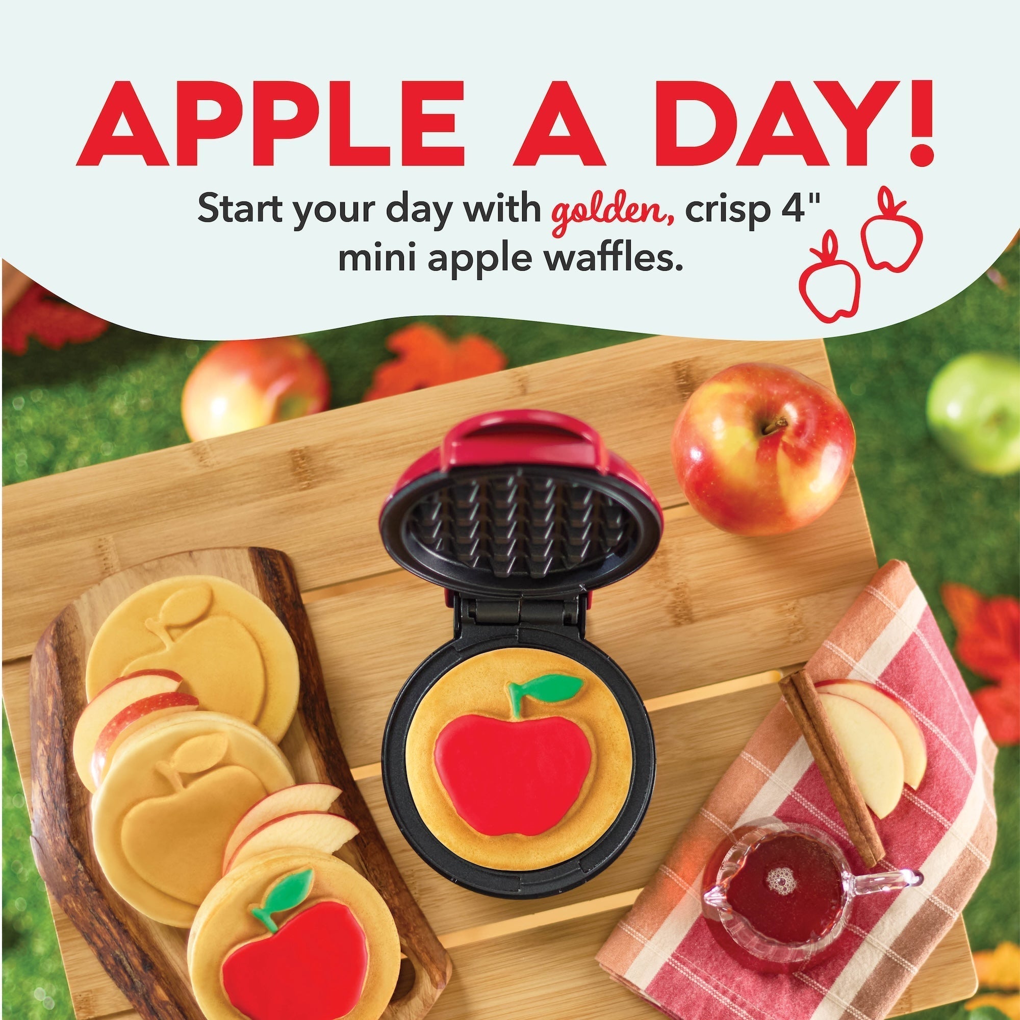 Apple Mini Waffle Maker R8　1s Jb