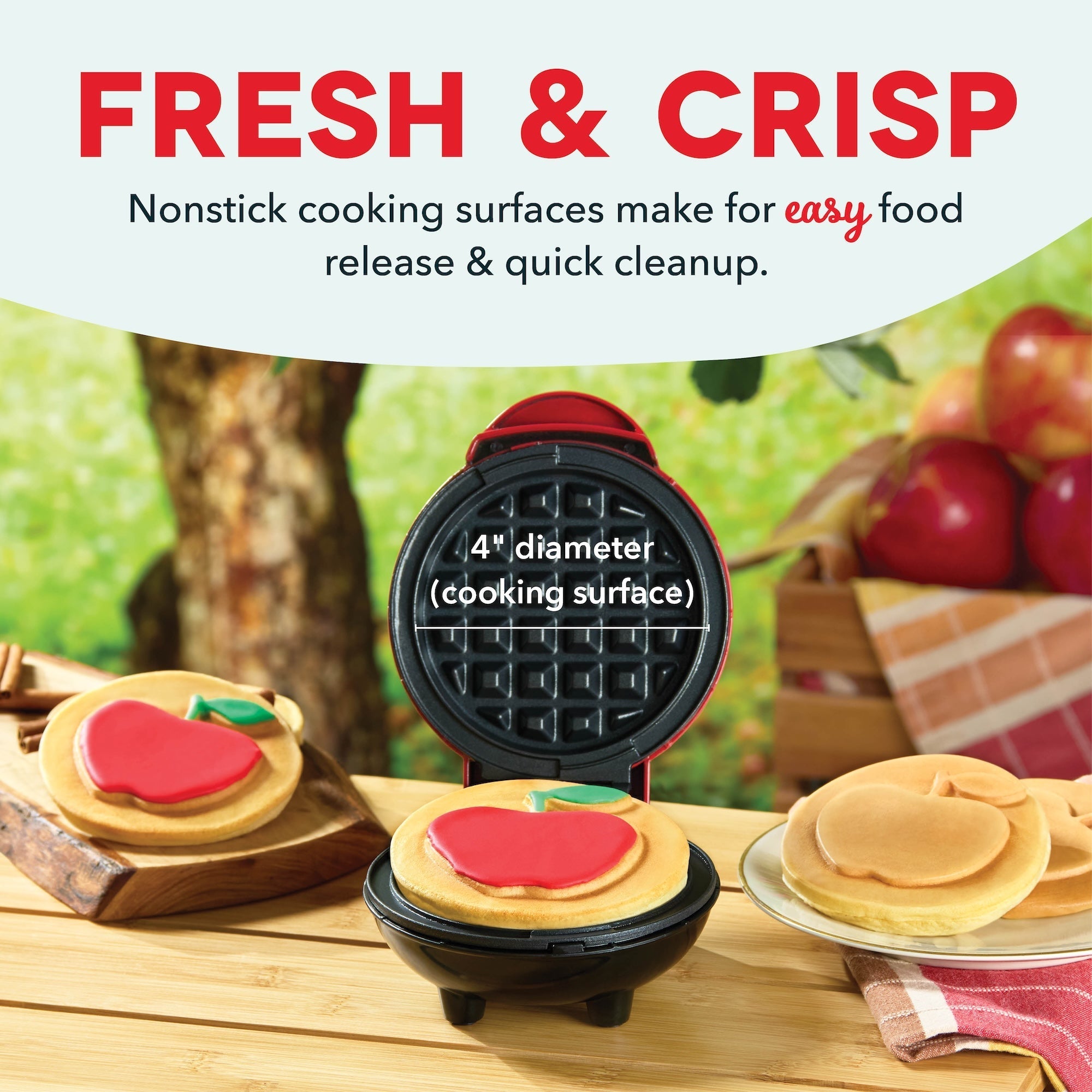 Apple Mini Waffle Maker R8　1s Jb