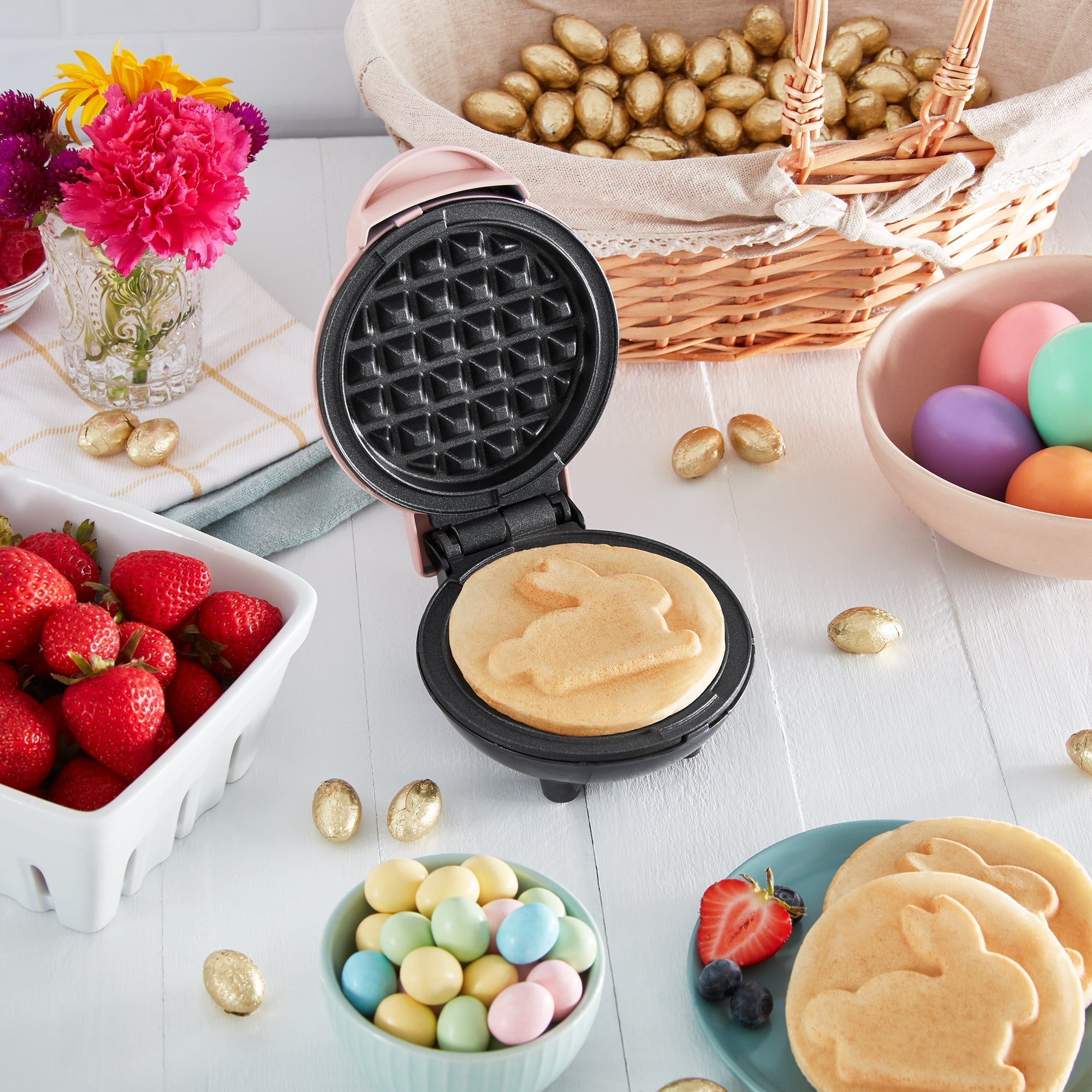 Bunny Mini Waffle Maker G8　2h cK