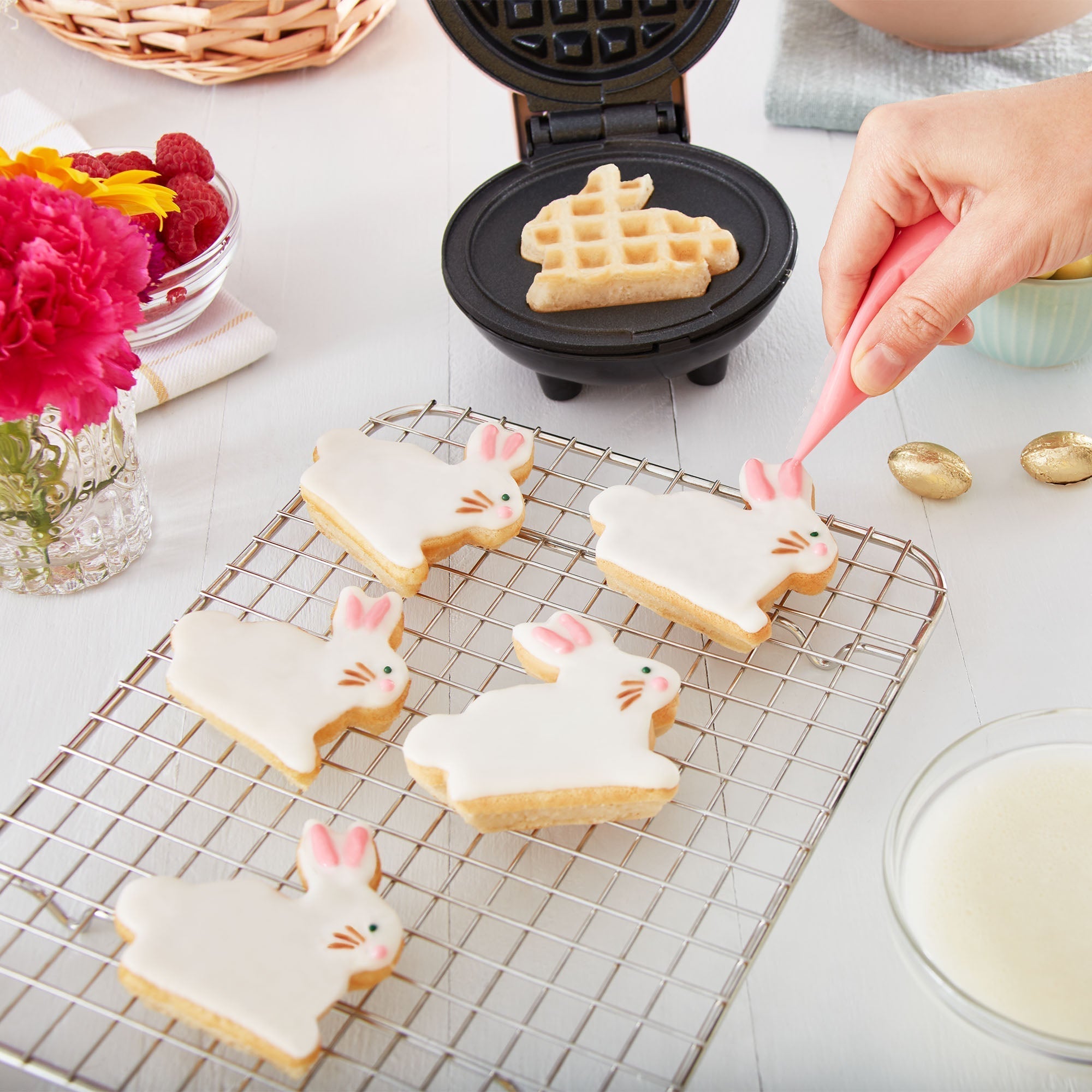 Bunny Mini Waffle Maker G8　2h cK
