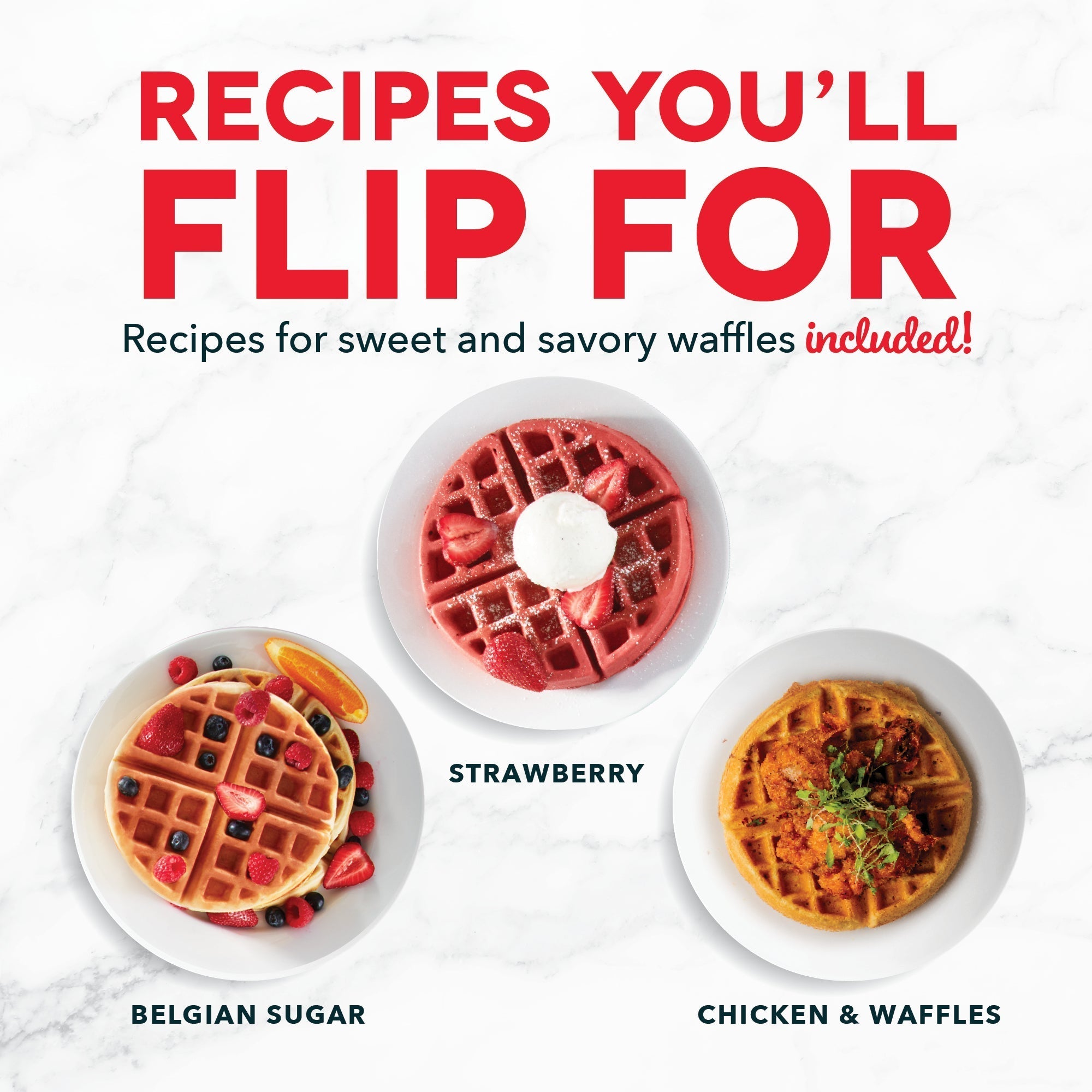 Ceramic Nonstick Flip Belgian Waffle Maker B6　f2 Bi