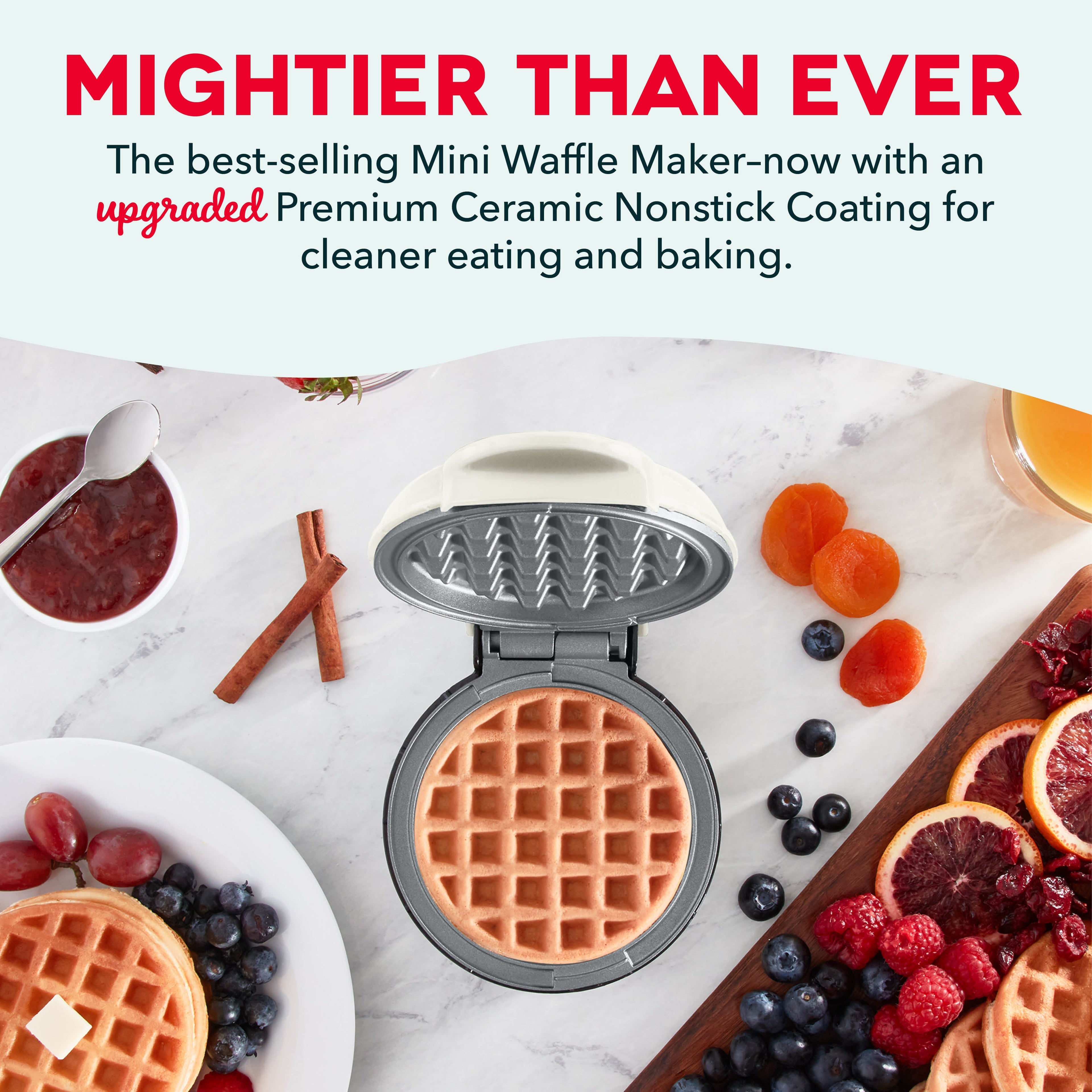 Ceramic Nonstick Mini Waffle Maker Z7　25 Iv