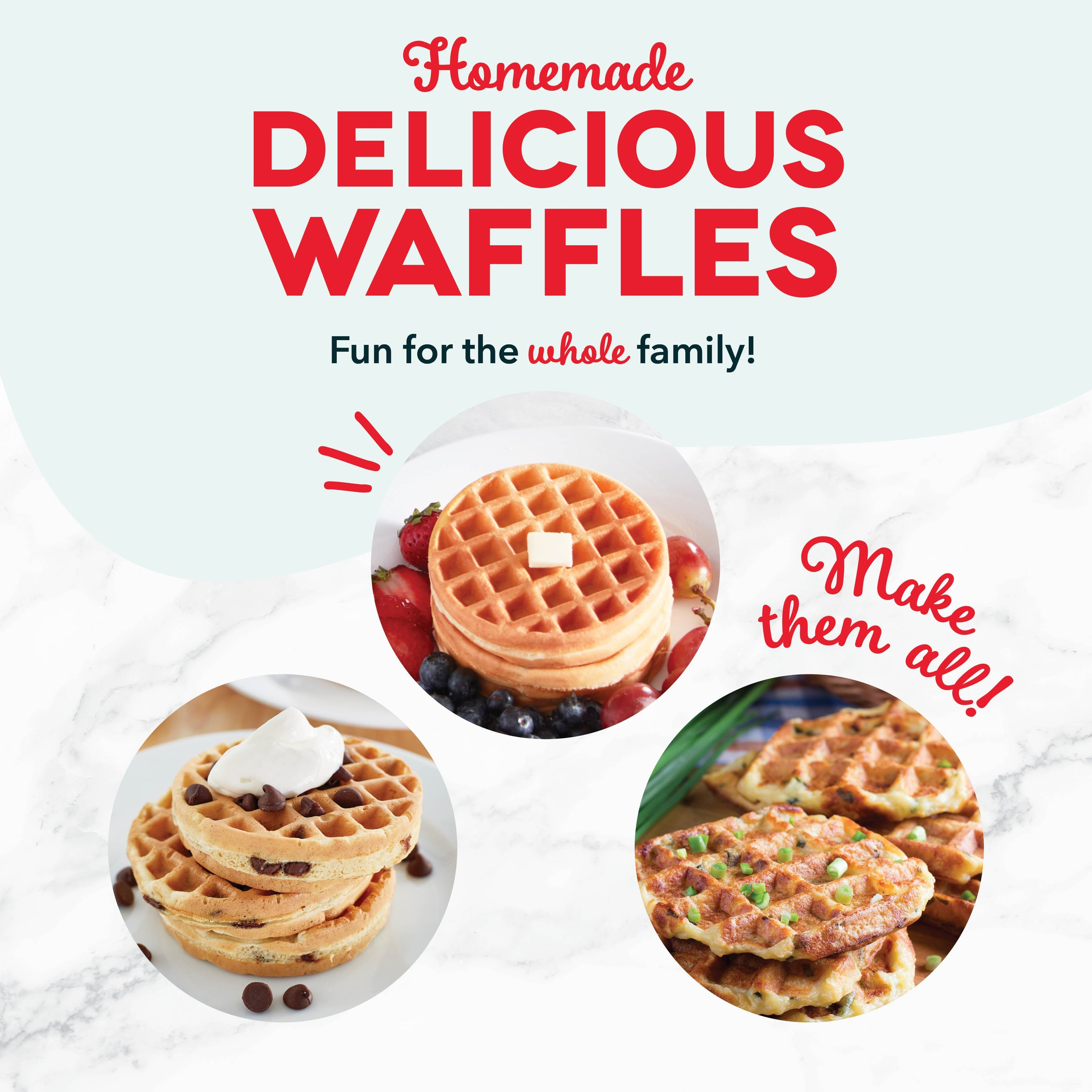 Ceramic Nonstick Mini Waffle Maker Z7　25 Iv