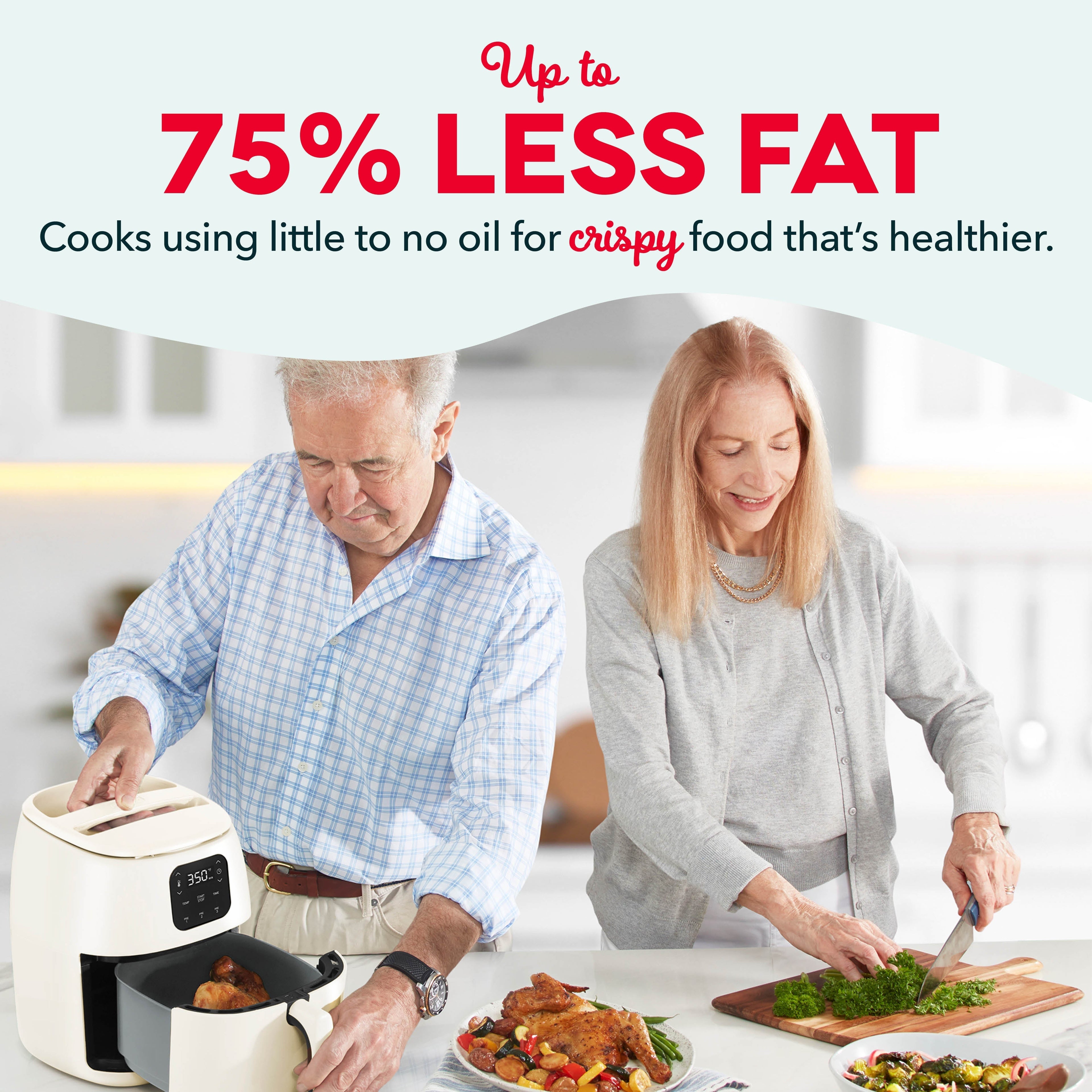 Ceramic Nonstick Tasti-Crisp Digital Air Fryer 2.6 Qt. S7　Yf oS